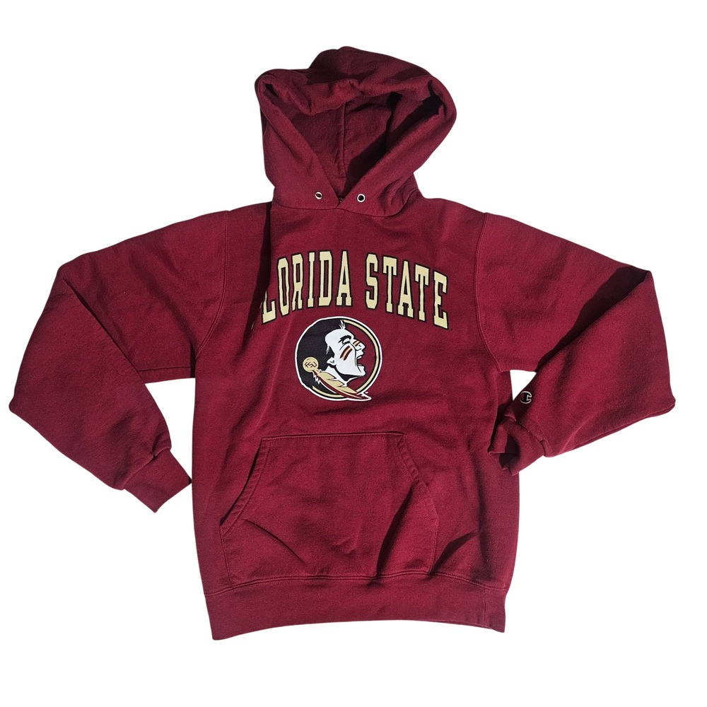 Champion Florida State Seminoles FSU Hoodie Maroon Mens Small S Sweatshirt